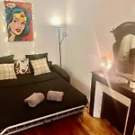 Studio Haut Haut De Gamme - Bain De Lumiere - Vue Sur Paris